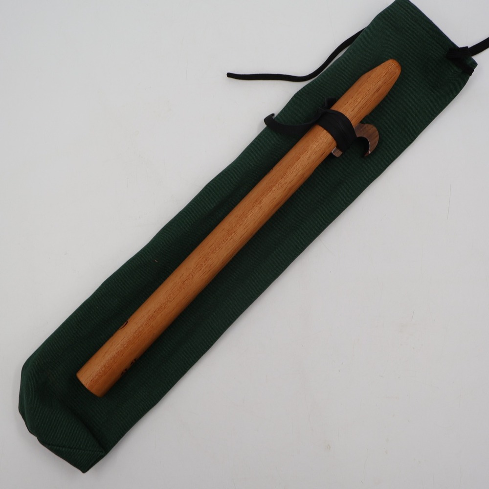 One Heart Native American Style Flute Brown Wood A Minor Bird Totem